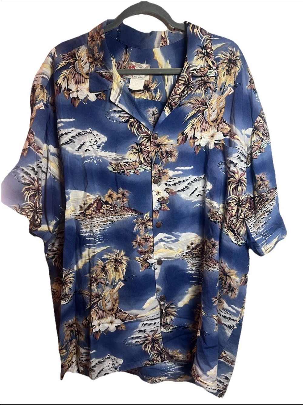 Hilo Hattie's Hawaiian Island Shirt Mens 3XL Rayon Camp Cruise Hawaii USA VGT